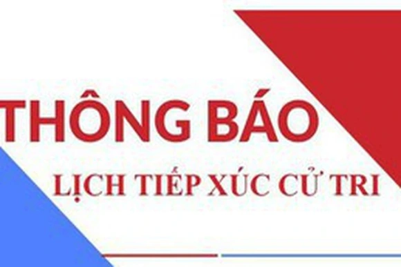 Thông báo tiếp xúc cử tri ngày 28/4/2026