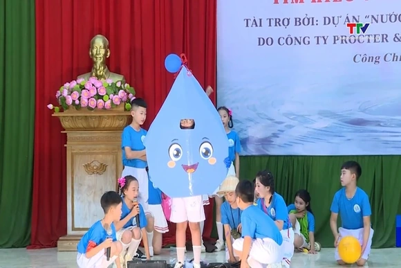 Sôi nổi hội thi tìm hiểu về nước sạch và vệ sinh cho học sinh