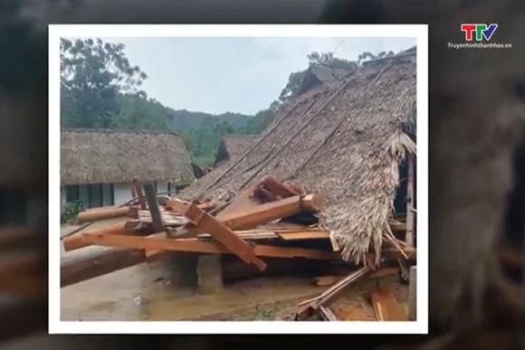 Thanh Hóa: Dông lốc, mưa đá gây thiệt hại tại một số xã, phường