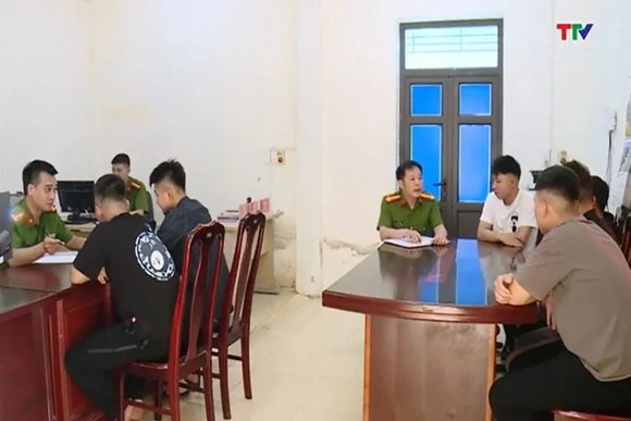 Công an xã Nông Cống bám cơ sở, giữ vững địa bàn