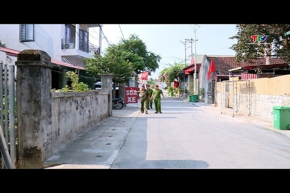 Công an xã Nông Cống bám cơ sở, giữ vững địa bàn