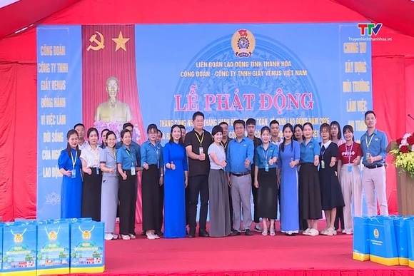 Công ty TNHH Giầy Venus Việt Nam phát động Tháng Công nhân, Tháng hành động về an toàn, vệ sinh lao 