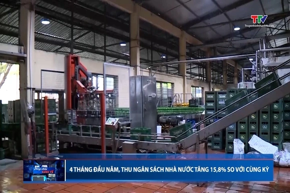 4 tháng đầu năm, thu ngân sách Nhà nước tăng 15,8% so với cùng kỳ