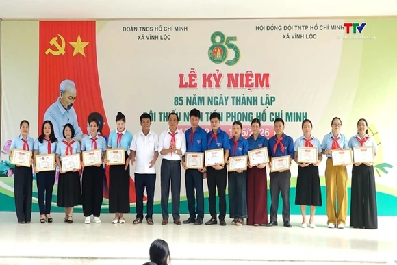 Xã Vĩnh Lộc kỷ niệm 85 năm Ngày thành lập Đội Thiếu niên tiền phong Hồ Chí Minh