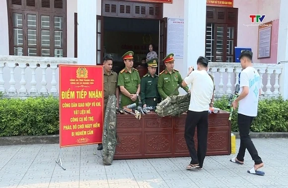 Quyết liệt thu hồi vũ khí, vật liệu nổ, công cụ hỗ trợ tại các địa phương ven biển