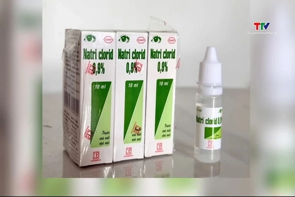 Thu hồi toàn quốc lô thuốc nhỏ mắt Natri clorid 0,9% của công ty Pharmedic