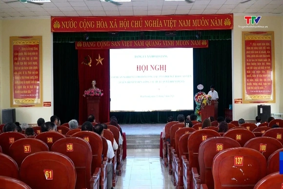 Đảng ủy xã Hoạt Giang tập huấn công tác dự luận xã hội năm 2026