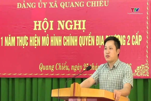 Xã Quang Chiểu sơ kết 1 năm thực hiện mô hình chính quyền địa phương 2 cấp
