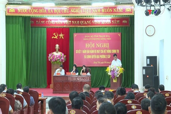 Phường Đông Tiến sơ kết 1 năm thực hiện chính quyền địa phương hai cấp