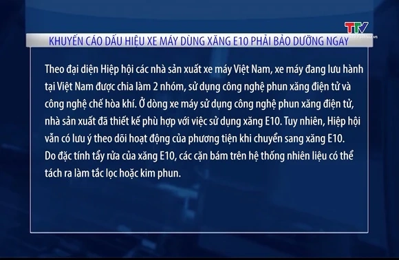Khuyến cáo dấu hiệu xe máy dùng xăng E10 phải bảo dưỡng ngay