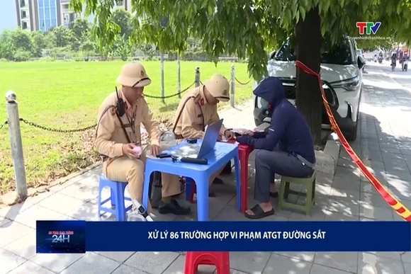 Xử lý 86 trường hợp vi phạm ATGT đường sắt