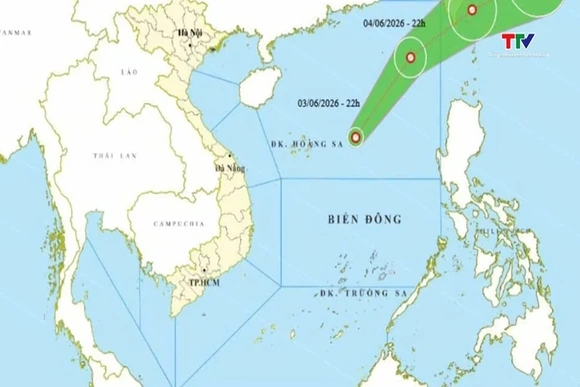 Xuất hiện áp thấp nhiệt đới đầu tiên trong năm 2026 trên biển Đông