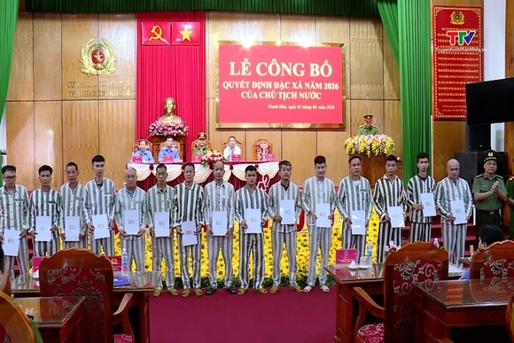 Thanh Hóa: Công bố quyết định đặc xá cho 431 phạm nhân
