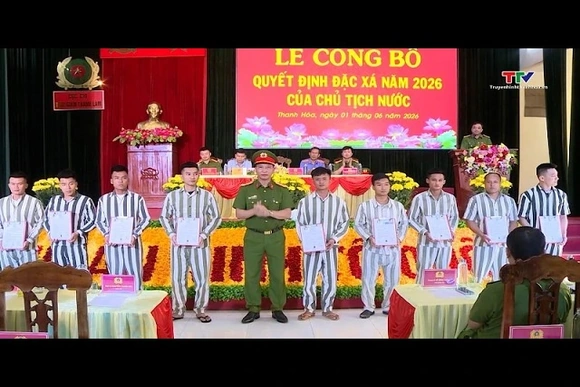 Trại giam Thanh Lâm công bố quyết định đặc xá năm 2026 của Chủ tịch nước