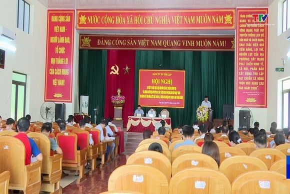 Xã Thọ Lập sơ kết 1 năm vận hành bộ máy chính quyền địa phương 2 cấp