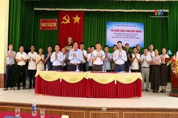 Xã Các Sơn bàn giao mặt bằng sạch phục vụ dự án