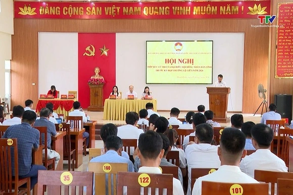 Đại biểu HĐND tỉnh tiếp xúc cử tri tại xã Thanh Quân