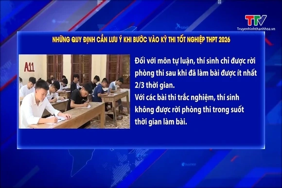 Những quy định cần lưu ý khi bước vào kỳ thi tốt nghiệp THPT 2026