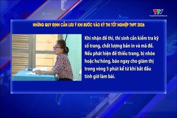 Những quy định cần lưu ý khi bước vào kỳ thi tốt nghiệp THPT 2026