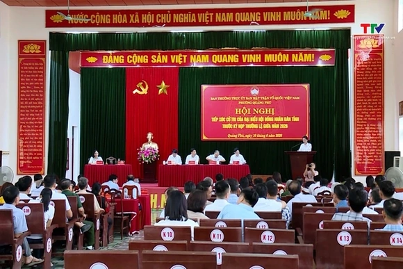 Đại biểu Hội đồng nhân dân tỉnh tiếp xúc cử tri đơn vị bầu cử số 27