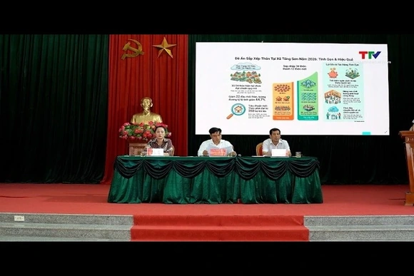 Xã Tống Sơn triển khai Đề án sắp xếp, sáp nhập thôn