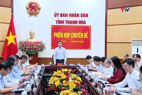 Phiên họp chuyên đề UBND tỉnh tháng 6/2026