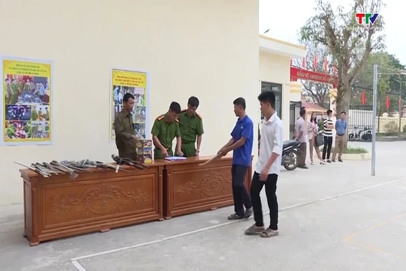 Hiệu quả cao điểm thu hồi vũ khí, vật liệu nổ tại địa bàn vùng biển