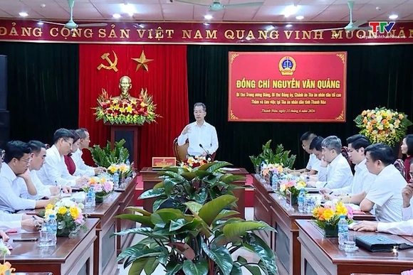 Nâng cao chất lượng toàn diện các mặt công tác hướng tới xây dựng Toà án điện tử