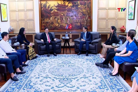 Đoàn công tác tỉnh Thanh Hóa làm việc với Đại sứ quán Việt Nam tại Thái Lan