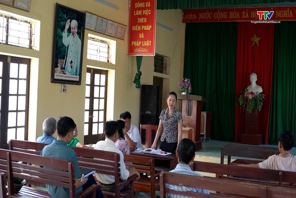 Xã Tống Sơn hoàn thành lấy ý kiến sắp xếp thôn