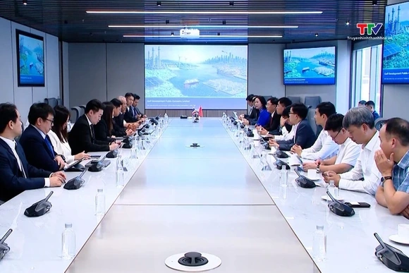 Phó Chủ tịch Thường trực UBND tỉnh Mai Xuân Liêm  làm việc với Tập đoàn GULF - Thái Lan