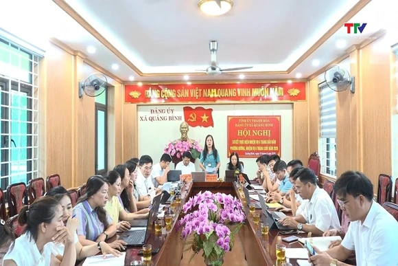 Đảng bộ xã Quảng Bình sơ kết công tác 6 tháng đầu năm