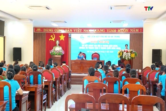 Hội Phụ nữ xã Hà Trung triển khai nhiệm vụ 6 tháng cuối năm