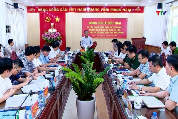 Bí thư Tỉnh uỷ làm việc với Sở Nông nghiệp và Môi trường