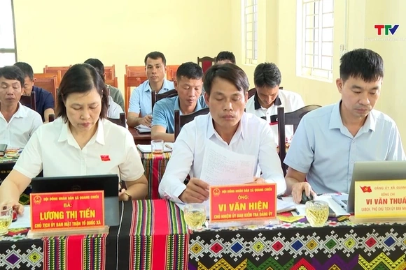 Hội đồng nhân dân xã Quang Chiểu tổ chức Kỳ họp thứ Ba
