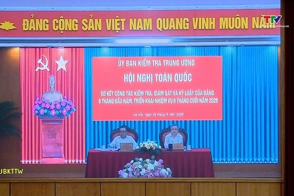 Sơ kết công tác kiểm tra, giám sát và thi hành kỷ luật của Đảng 6 tháng đầu năm 2026