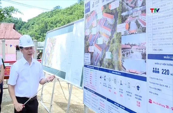 Nỗ lực đảm bảo tiến độ xây dựng trường nội trú liên cấp khu vực biên giới