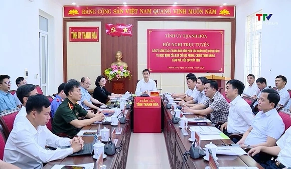 Hội nghị trực tuyến về phòng, chống tham nhũng, lãng phí, tiêu cực