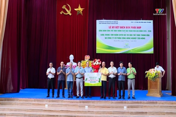 Công ty Tiến Nông tiếp tục đồng hành cùng thể thao thành tích cao Thanh Hóa