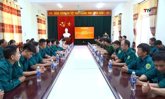 Xã Quảng Bình kiện toàn đội ngũ thôn đội trưởng