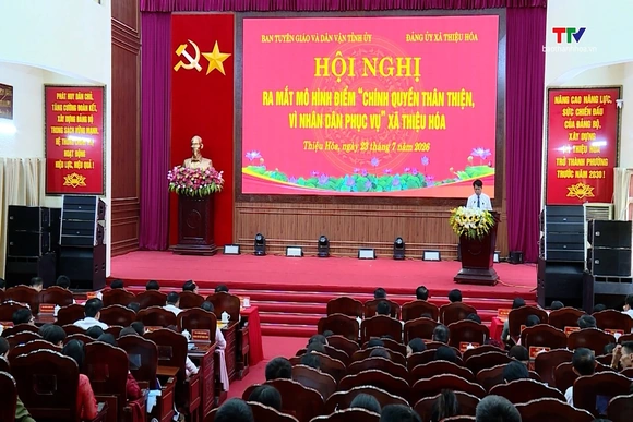 Thiệu Hóa ra mắt mô hình “Chính quyền thân thiện, vì Nhân dân phục vụ”