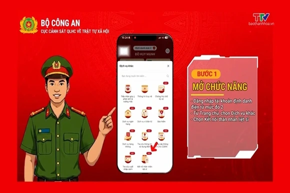 VNeID tích hợp thêm tính năng tra cứu thân nhân liệt sĩ| Truyền hình Thanh Hóa