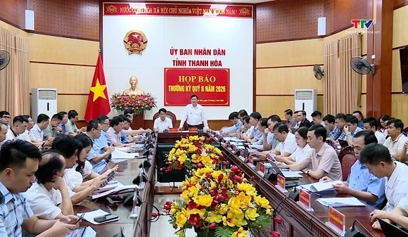 Tỉnh Thanh Hóa họp báo thường kỳ quý II năm 2026