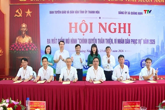 Ra mắt mô hình “Chính quyền thân thiện, vì Nhân dân phục vụ” tại xã Quảng Ninh