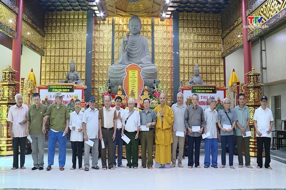 Chùa Thanh Hà tổ chức lễ cầu siêu và tri ân gia đình chính sách