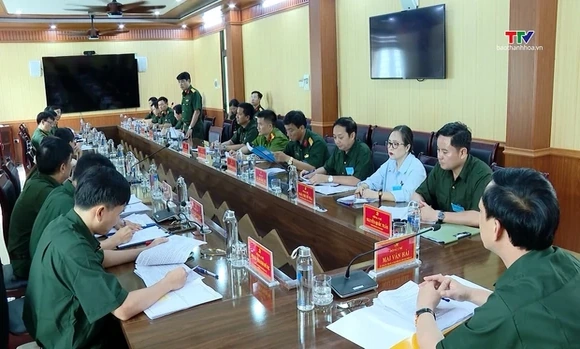 Kiểm tra công tác chuẩn bị diễn tập tại xã Sao Vàng