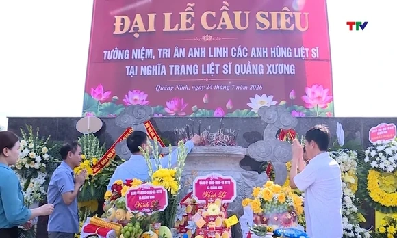 Xã Quảng Ninh dâng hoa, dâng hương, cầu siêu tưởng niệm các Anh hùng liệt sĩ