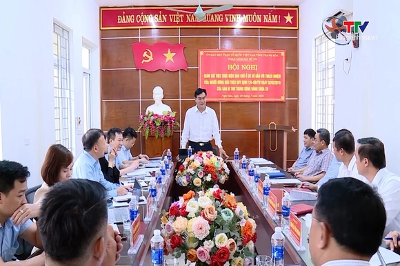 Giám sát thực hiện dân chủ ở cơ sở gắn với trách nhiệm người đứng đầu tại phường Nghi Sơn
