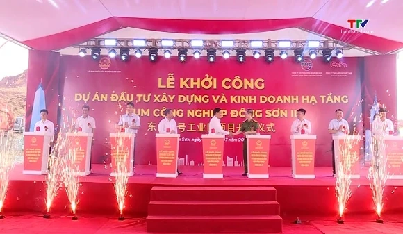Khởi công dự án Đầu tư xây dựng và Kinh doanh hạ tầng Cụm công nghiệp Đông Sơn II