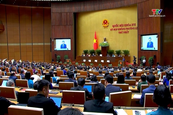 Khai mạc Kỳ họp không thường lệ lần thứ Nhất Quốc hội khóa XVI